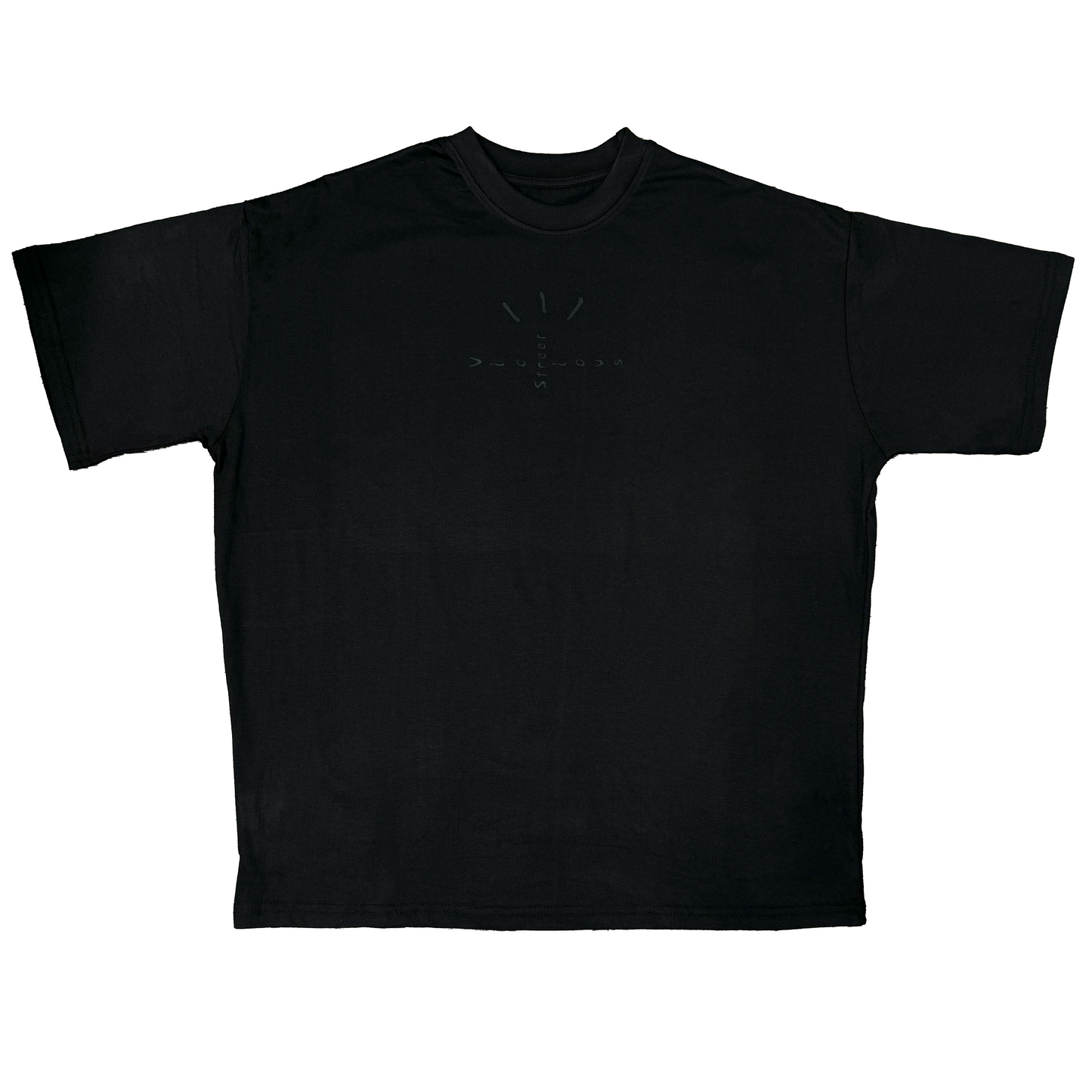 Oversized VS Short Sleeve Tee - Black